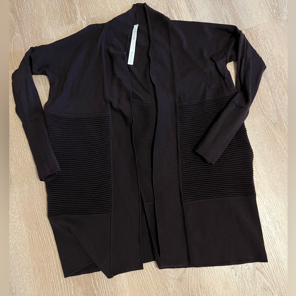 Sz 4 Plum Lululemon merino wool lotus cardigan